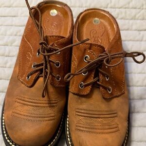 Ariat Tan Leather Womens Oxfords